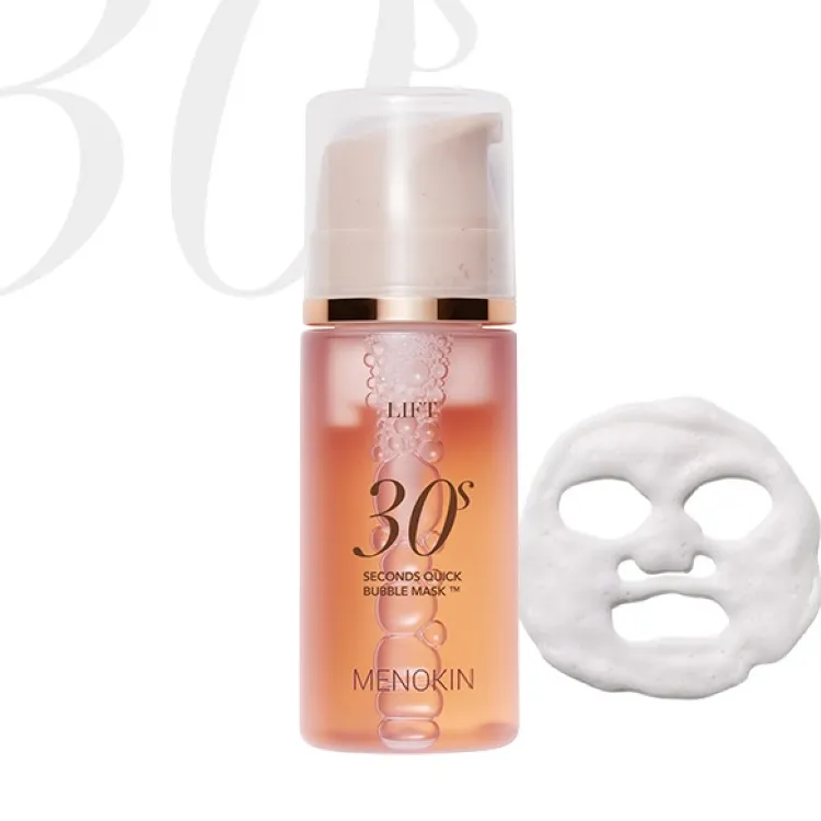 MENOKIN 30 Seconds Quick Bubble Mask (5 types); 3.21 fl.oz / 95ml