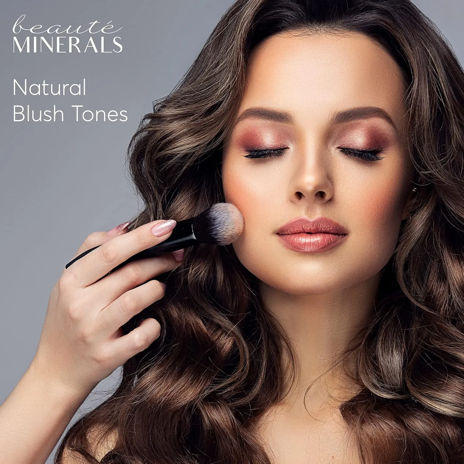 Mineral Blush Powder by Beaut Minerals | Gluten Free Pressed Powder Blush Makeup: Natural Makeup Contour Blush and Highlighter Palette for Glowing Skin, Body Shimmer, Lip and Cheek Tint Go Bronze