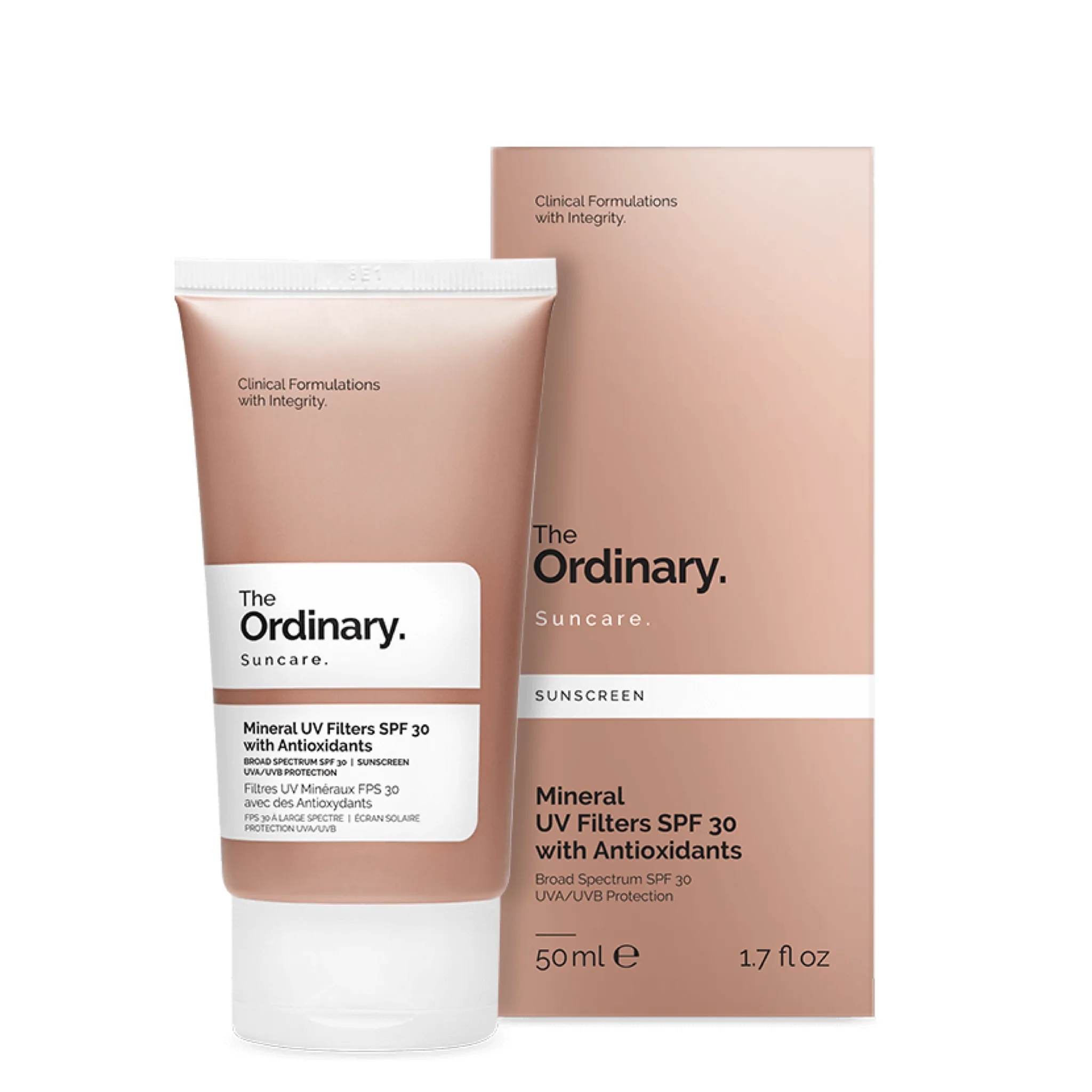 Mineral UV Filters SPF30 with Antioxidants
