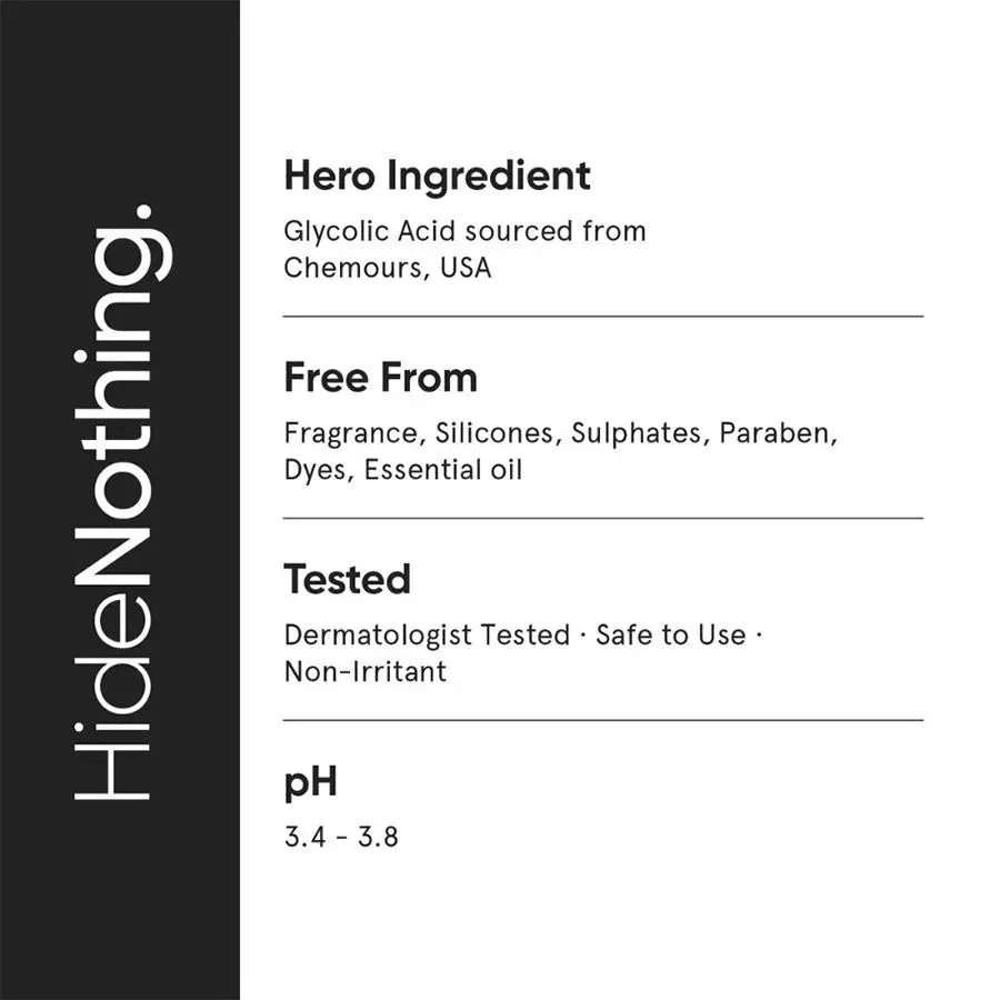 Minimalist Glycolic & Tranexamic Acid 11% Body Exfoliator Fades Pigmentation & Even Tone 60ml