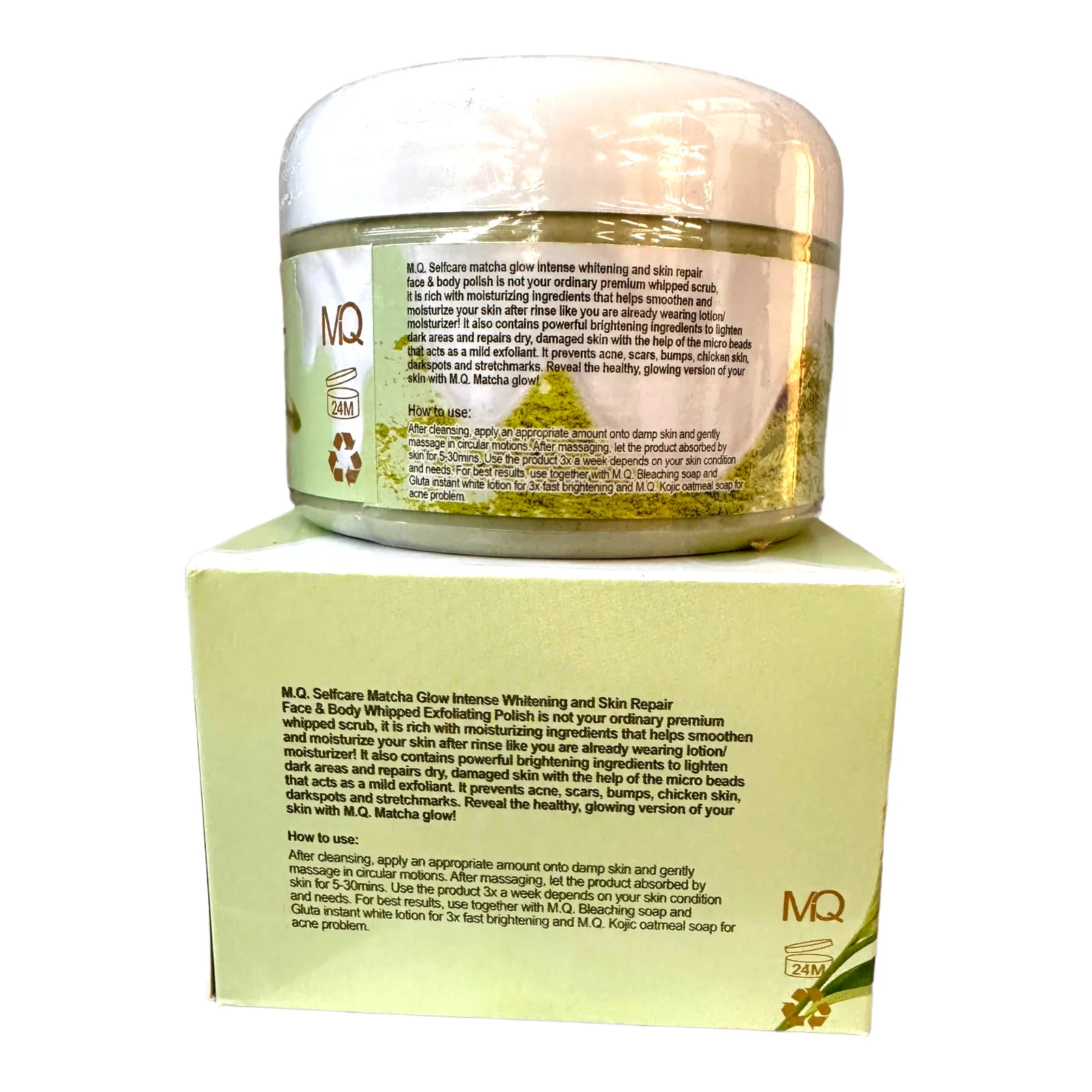 MQ - Matcha Glow Face and Body Scrub 300g