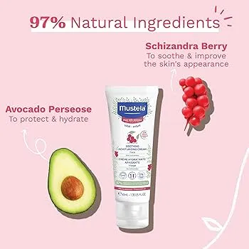 Mustela soothing moisturizing cream with schisandra 40ml