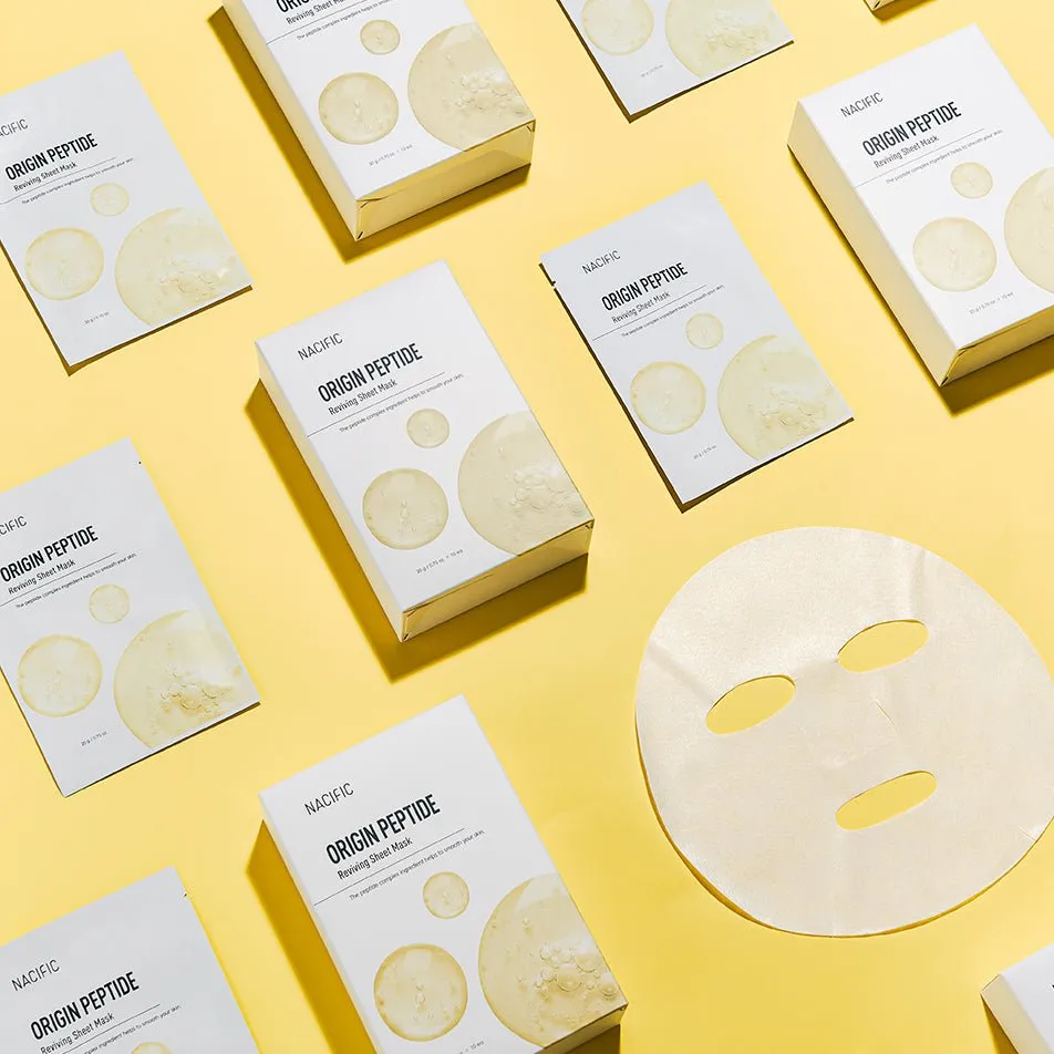 Nacific Origin Peptide Reviving Sheet Mask Pack 1ea