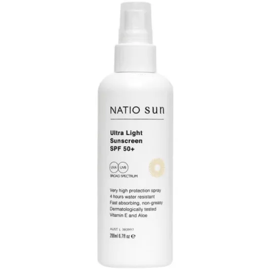 Natio Ultra Light Spray Sunscreen SPF 50  200ml