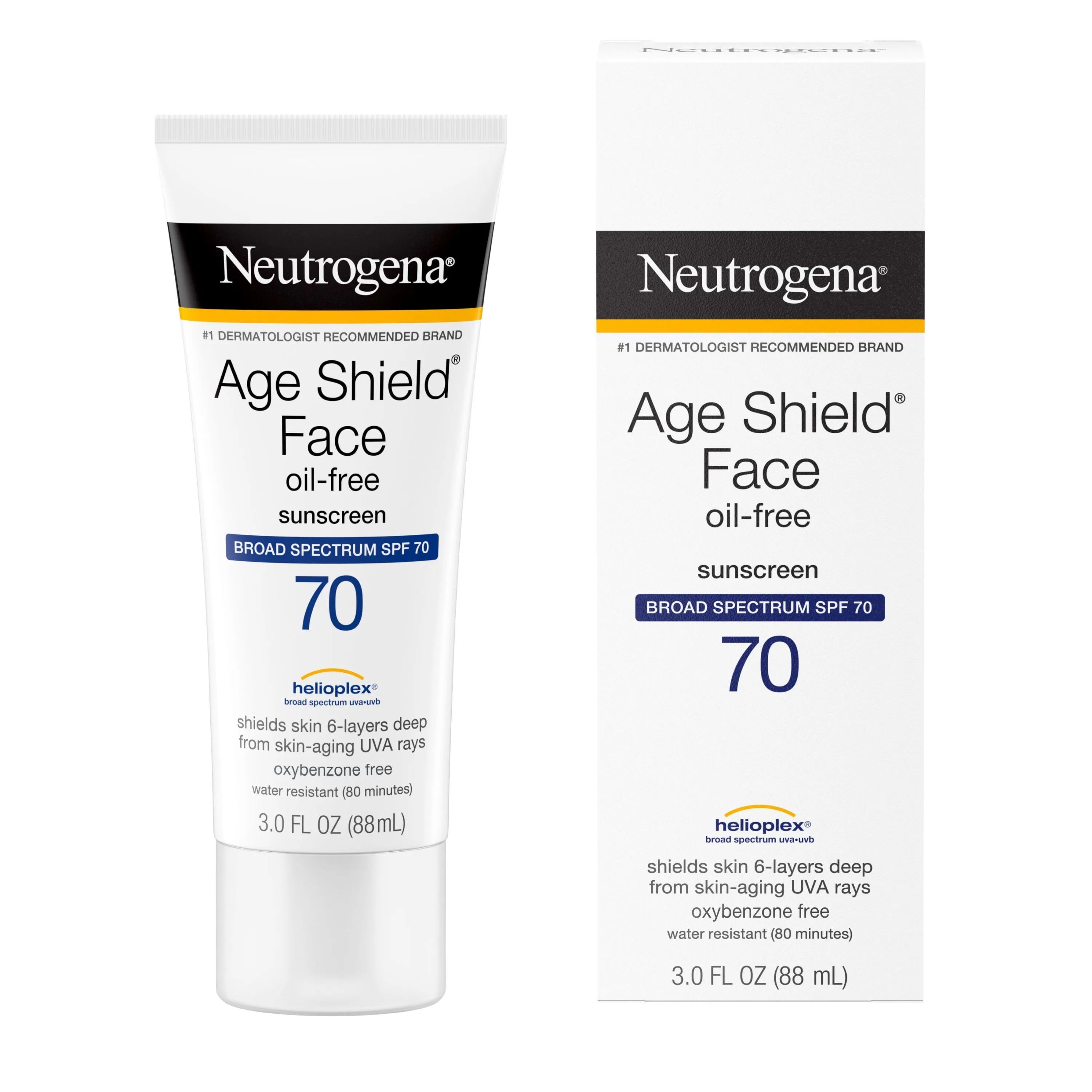 Neutrogena Age Shield Face Oil-Free Sunscreen SPF 70, 3 fl. oz