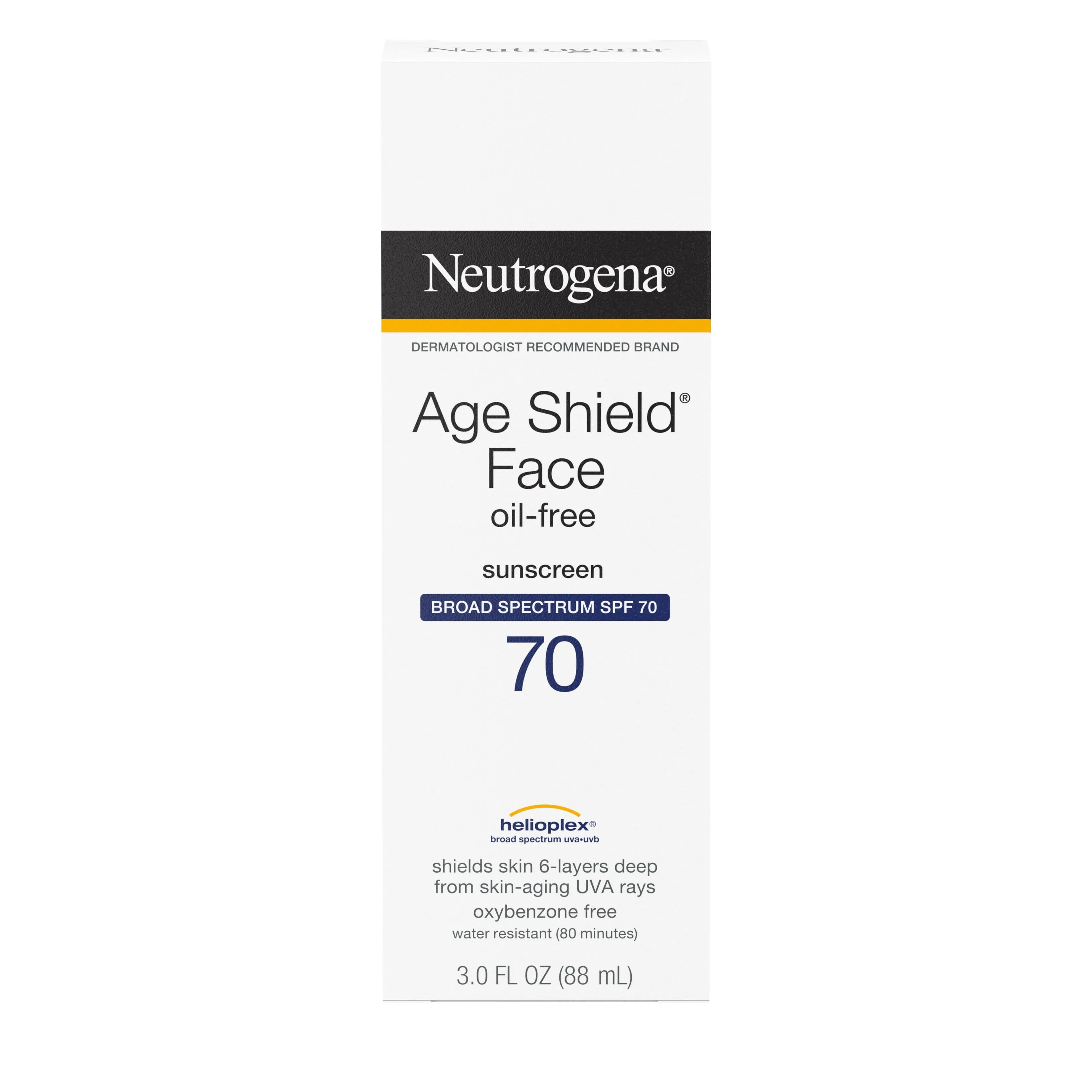Neutrogena Age Shield Face Oil-Free Sunscreen SPF 70, 3 fl. oz