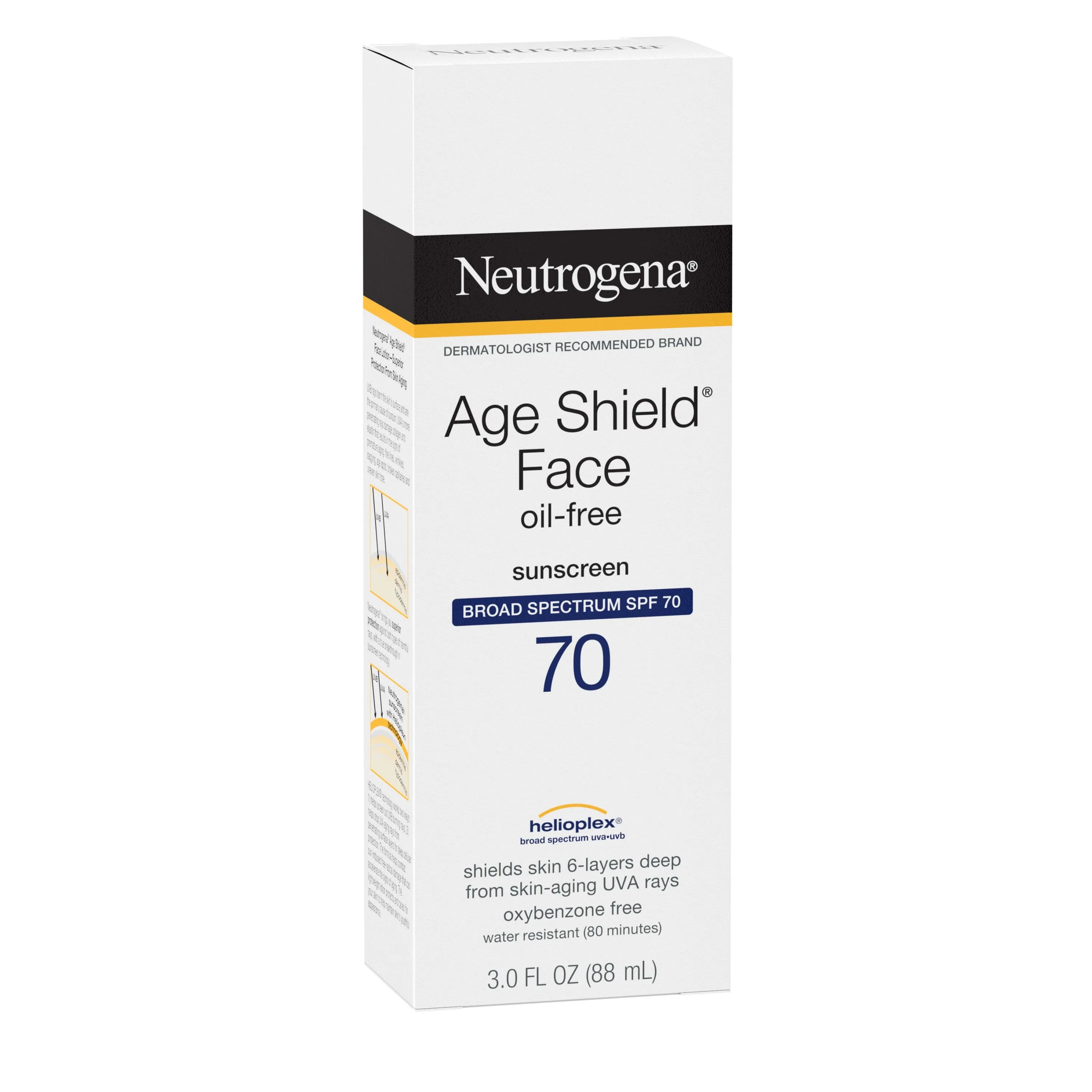 Neutrogena Age Shield Face Oil-Free Sunscreen SPF 70, 3 fl. oz