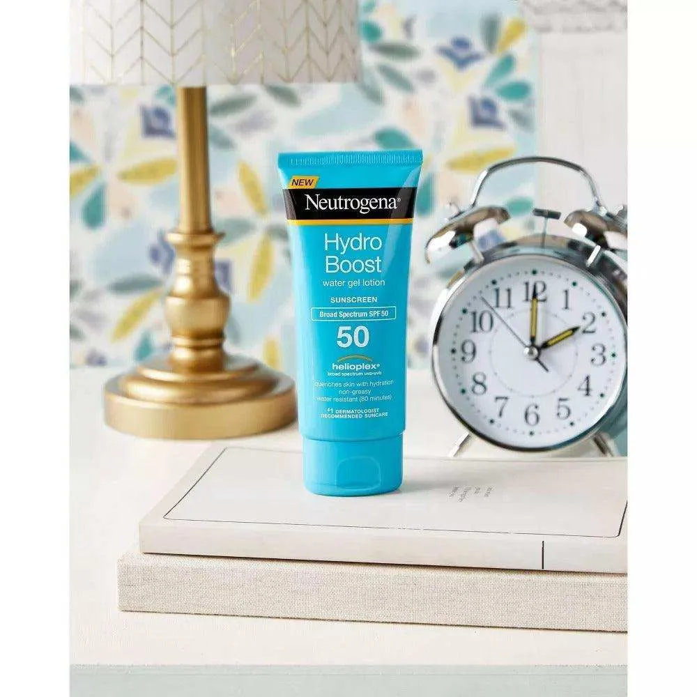 Neutrogena Hydro Boost Water Gel Moisturizing Sunscreen Lotion, SPF 50 - 3 fl oz.