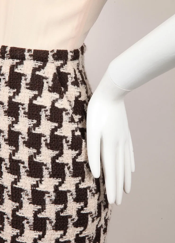 New With Tags Tweed and Silk Sleeveless Combo Wool Dress