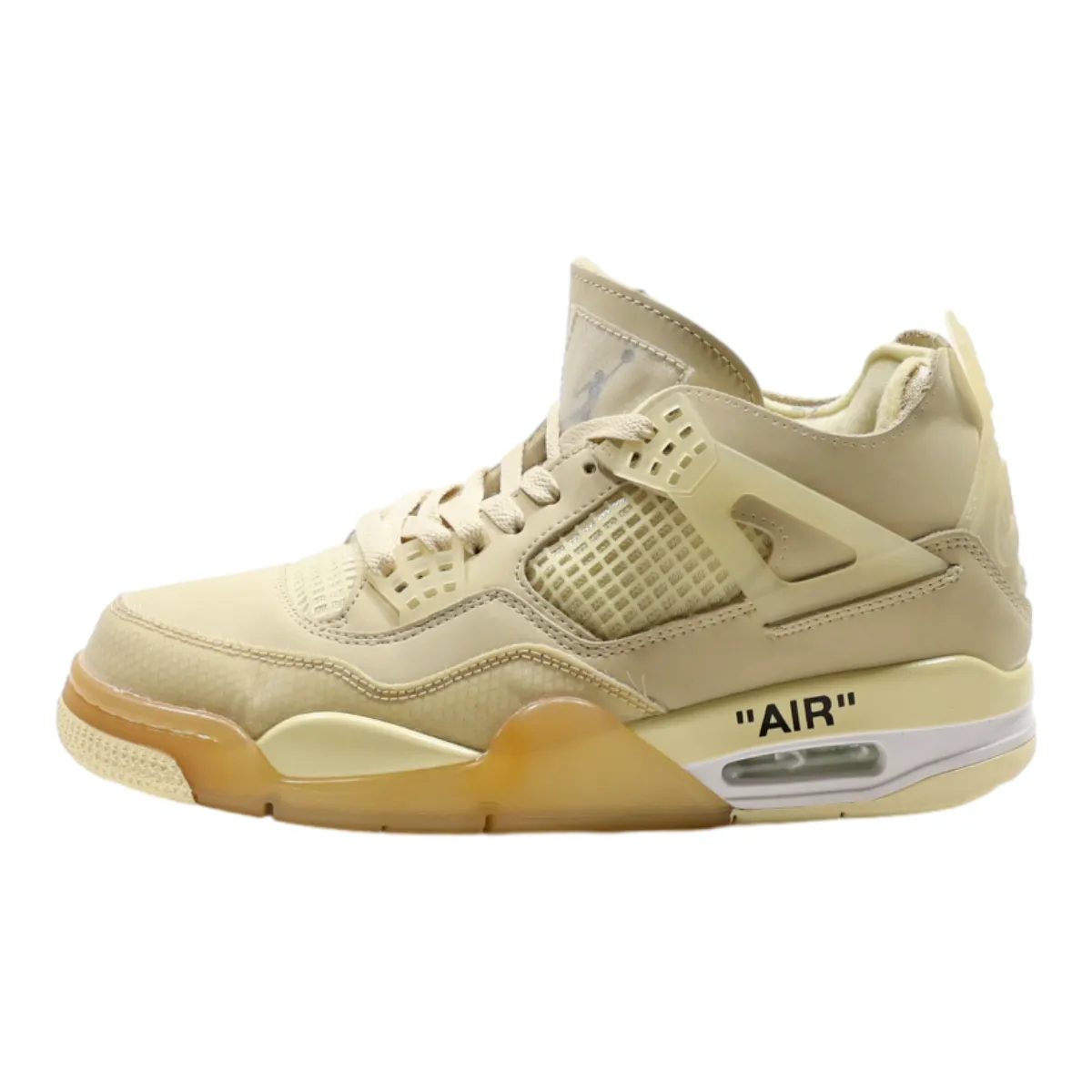 NIKE Air Jordan Off White High Top Trainers Cream Synthetic Mens UK 7