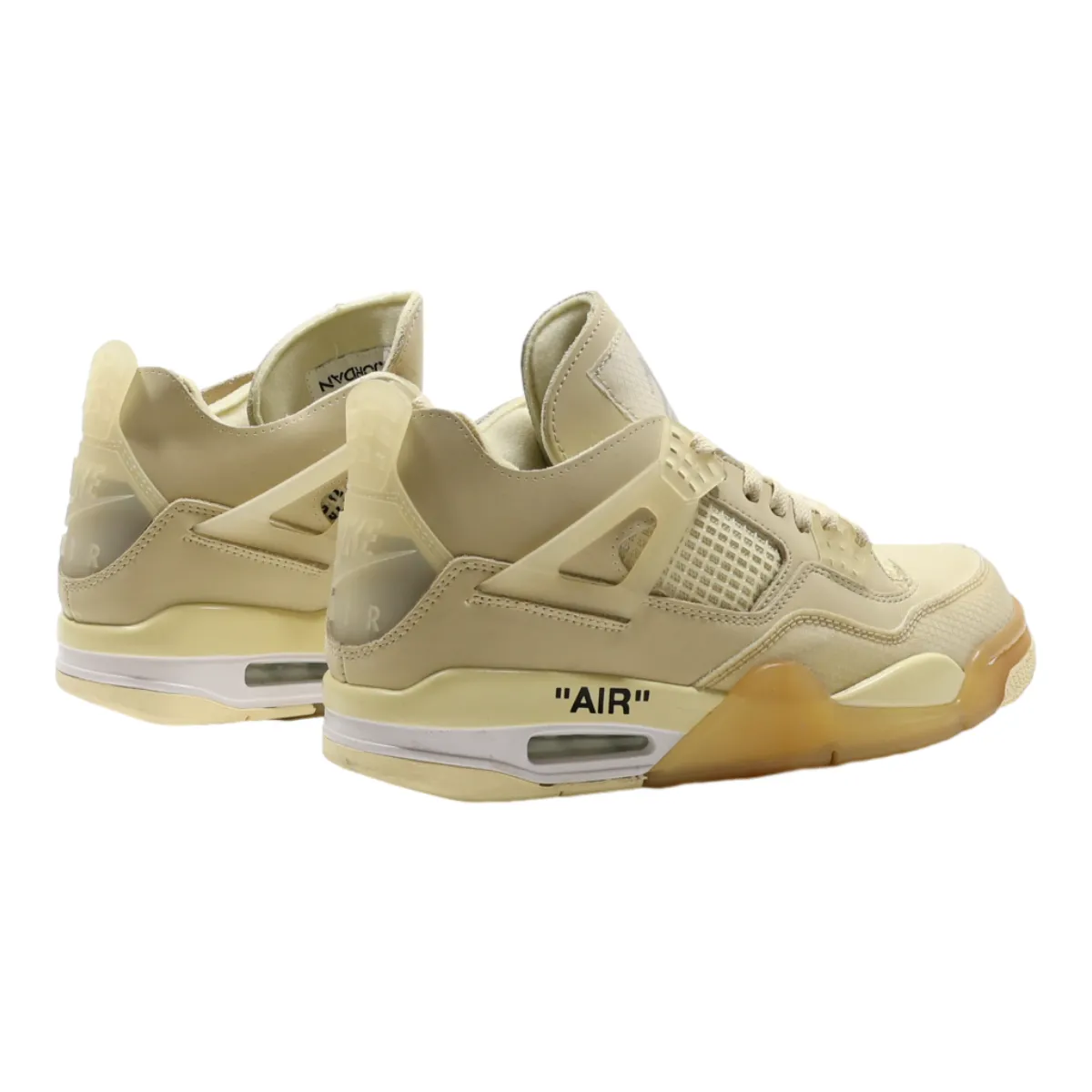 NIKE Air Jordan Off White High Top Trainers Cream Synthetic Mens UK 7