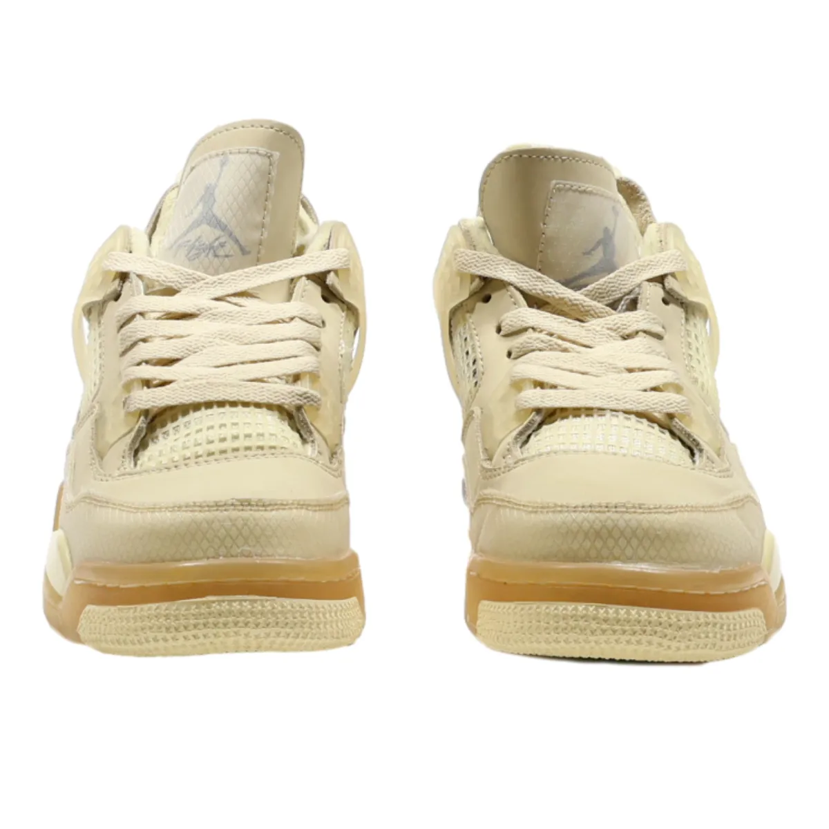 NIKE Air Jordan Off White High Top Trainers Cream Synthetic Mens UK 7