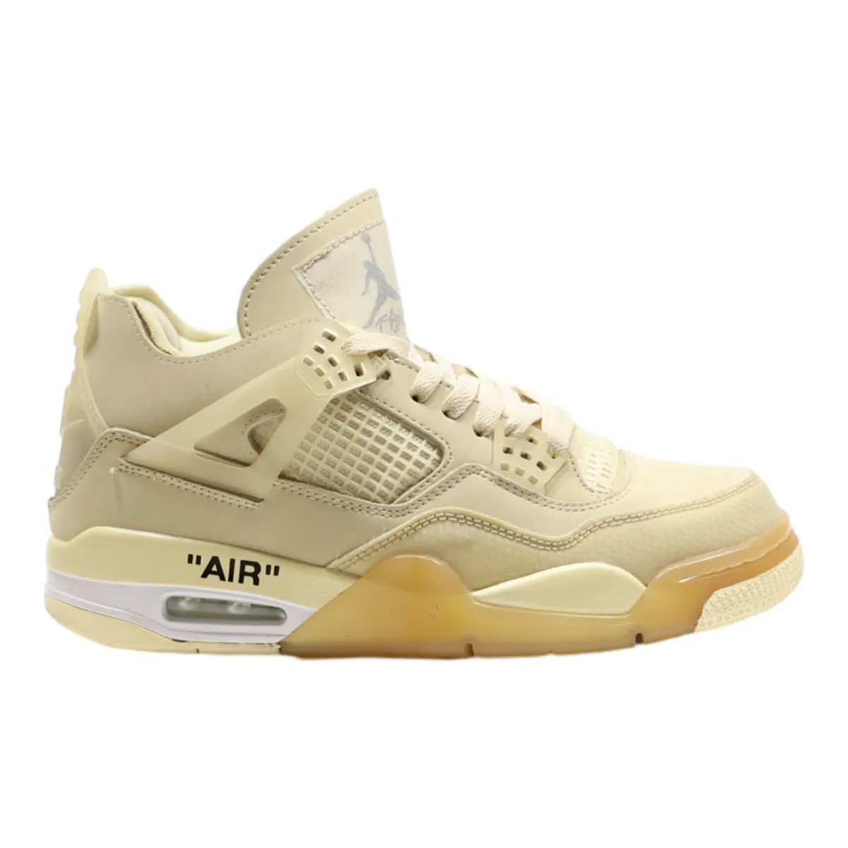NIKE Air Jordan Off White High Top Trainers Cream Synthetic Mens UK 7