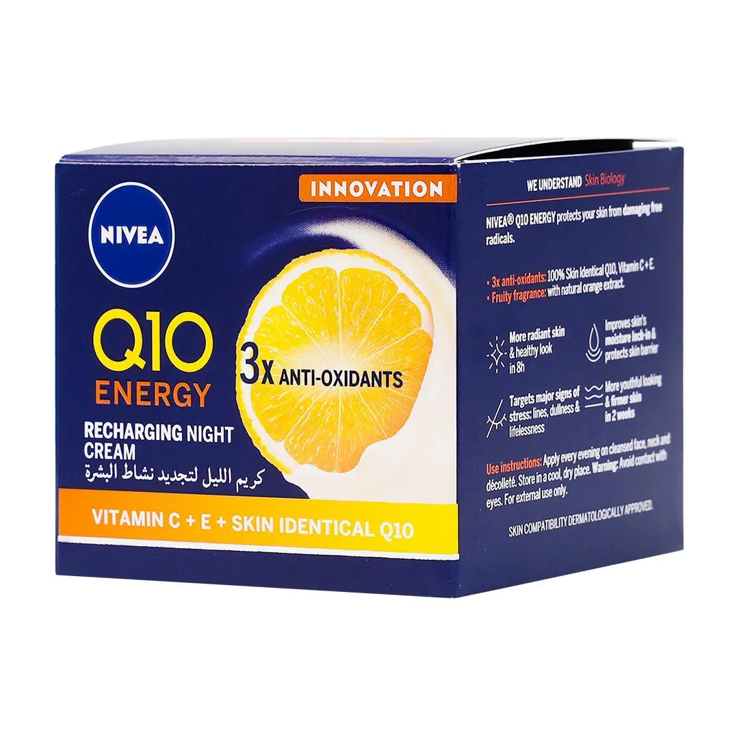 Nivea Q10 Energy Anti-Wrinkle Night Cream - 50ml