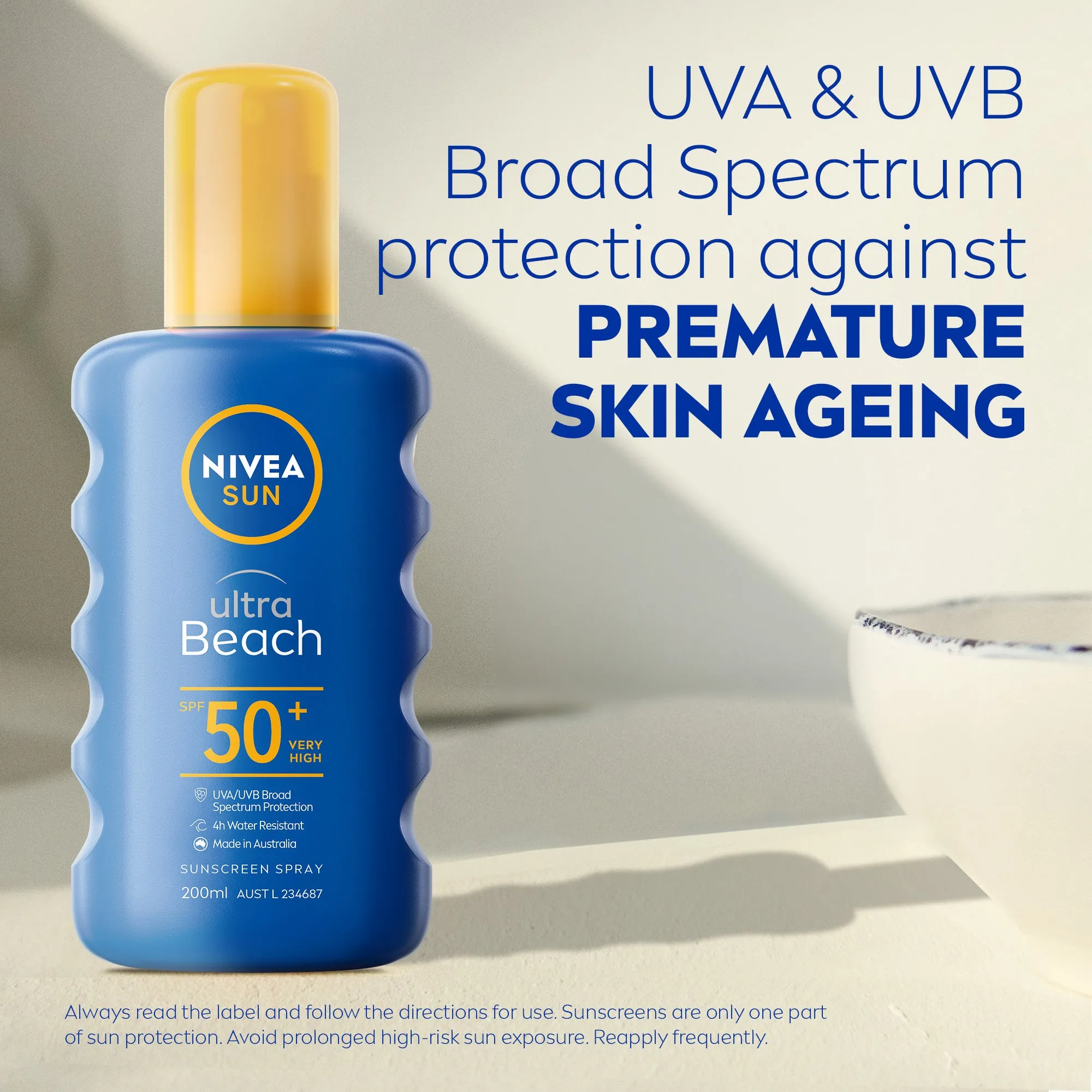 NIVEA Ultra Beach SPF50  Sunscreen Spray