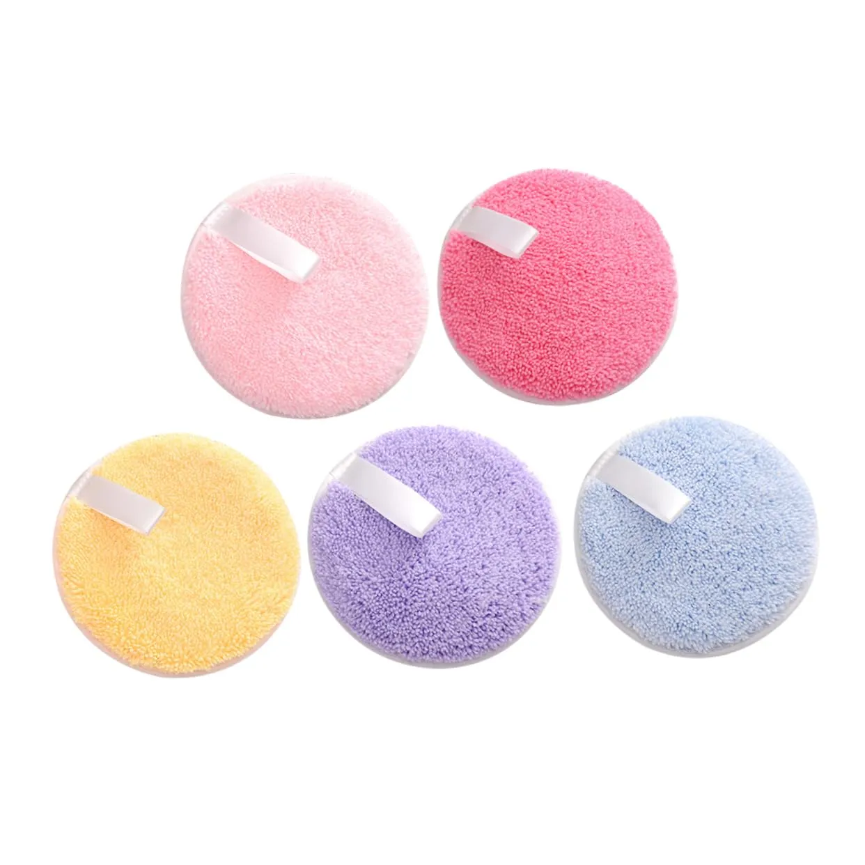 NOLITOY Girl Face Washing Puff 5pcs Small Makeup Pad Powder for Face Powder Women Makeup Accessory