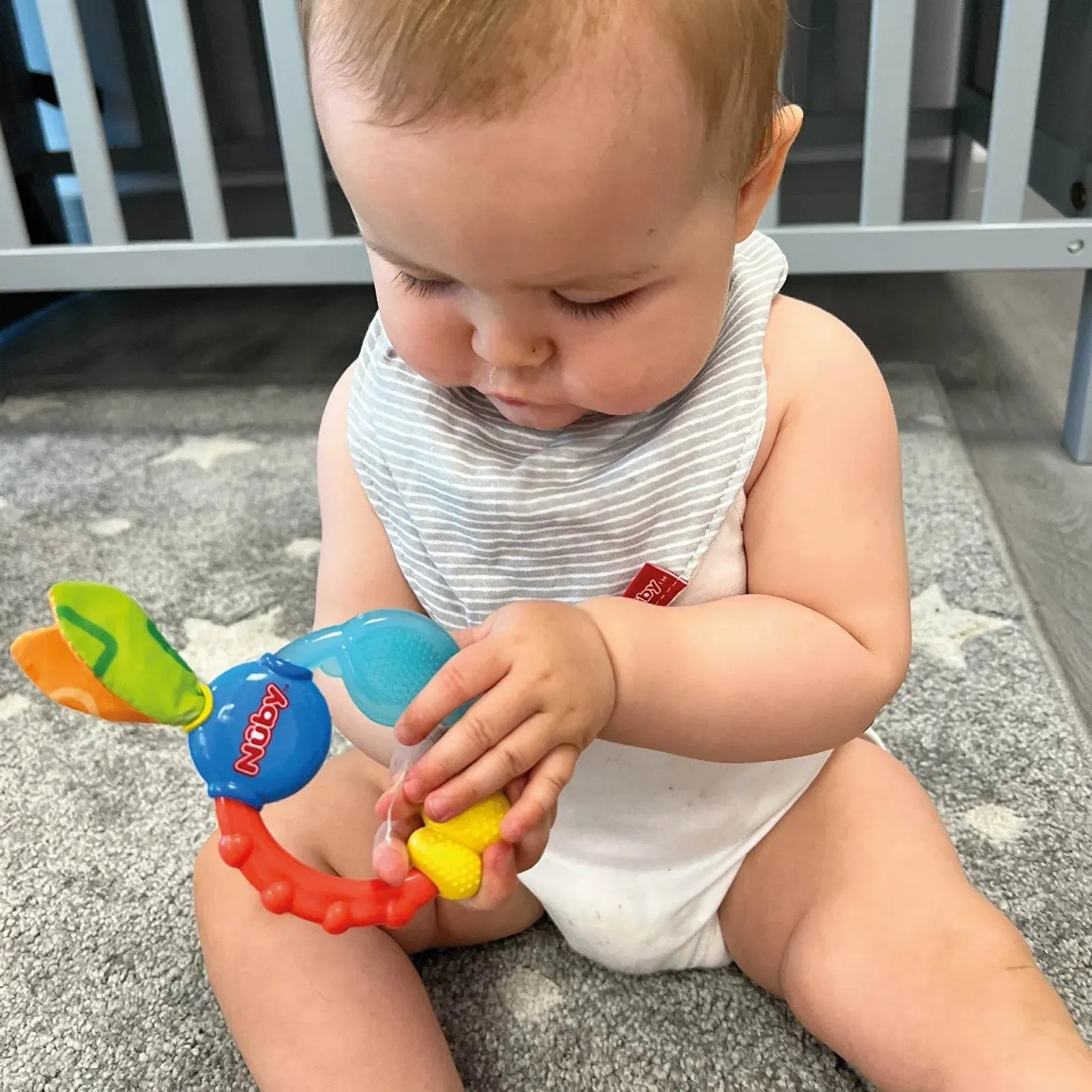 Nuby Wacky Teething Ring Multi Couloured