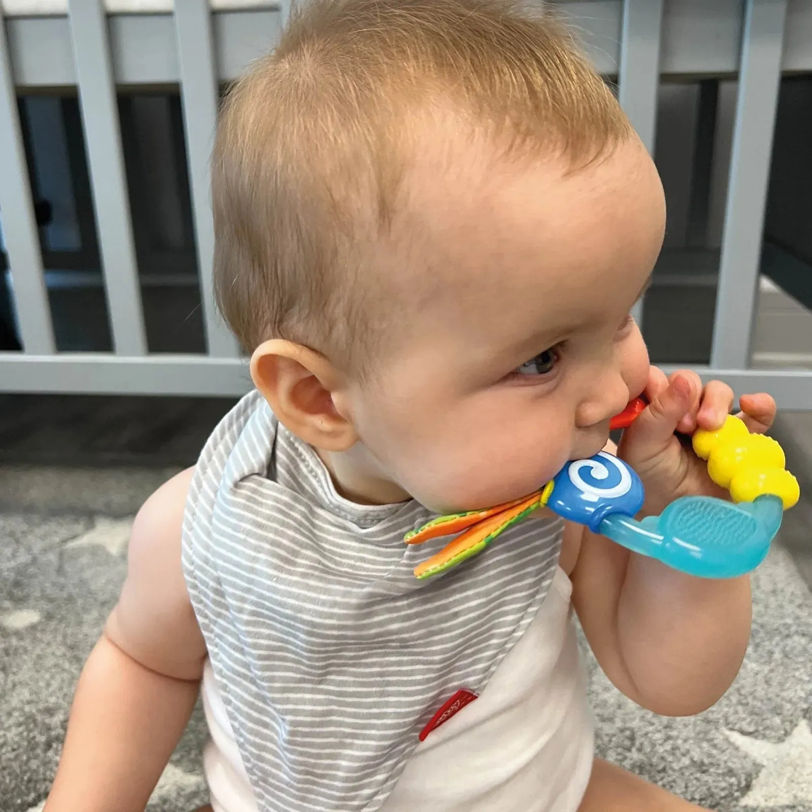 Nuby Wacky Teething Ring Multi Couloured