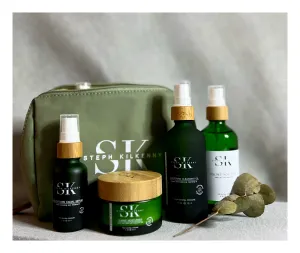 Nurturing Oil Cleanser, Rose Toner, Yummie Moisturiser, Multivitamin Facial Serum.
