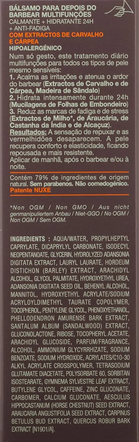 NUXE Men Multi-Purpose After-Shave Balm, 1.7 Oz