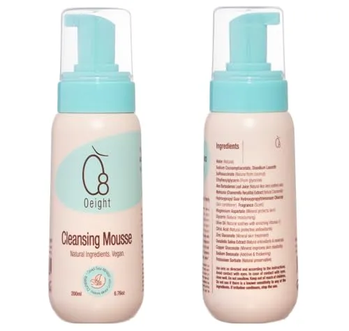 O8 Oeight Baby Body Wash - Soothing Foam with Dunaliella & Dead Sea Minerals - 6.76oz