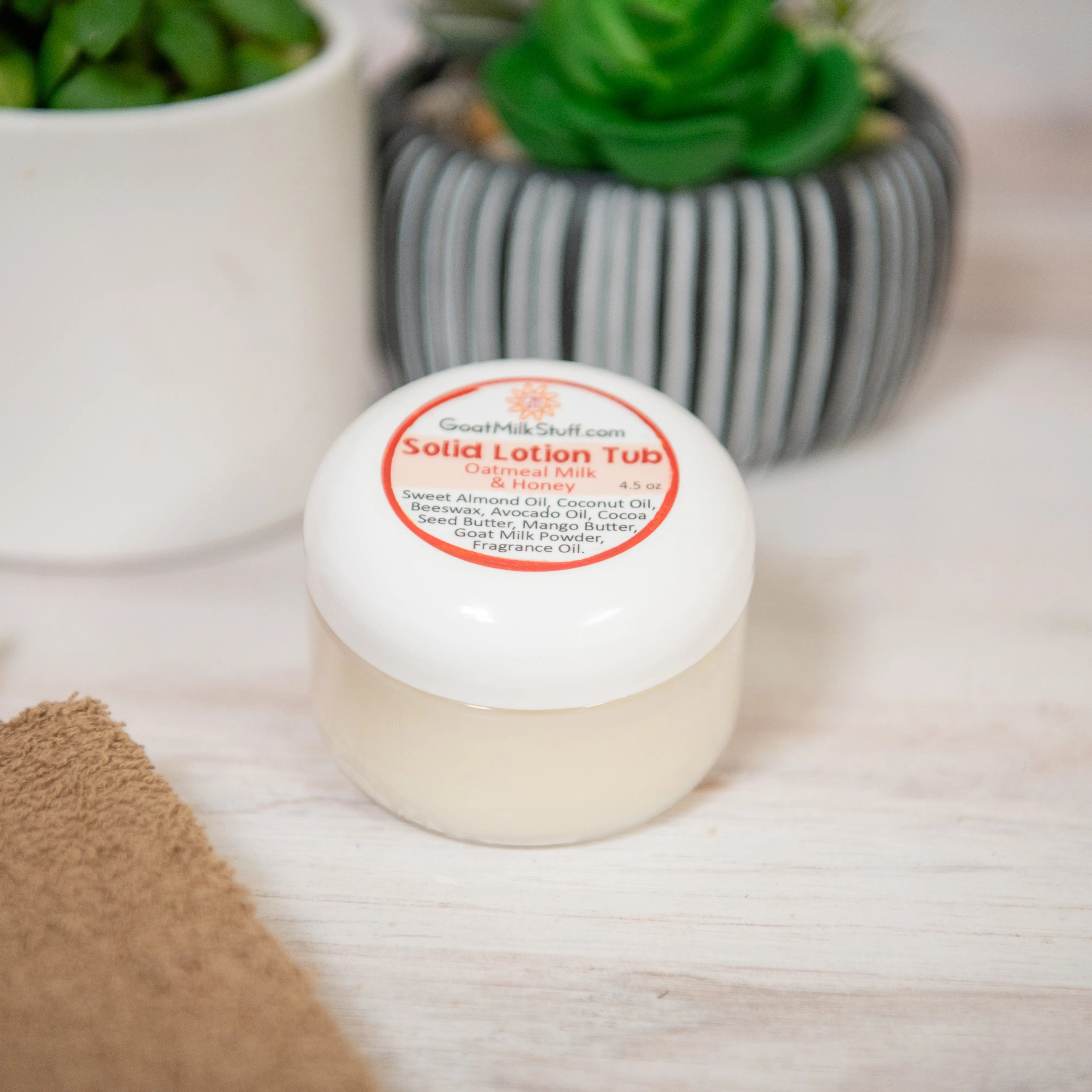Oatmeal Milk & Honey Solid Goat Milk Lotion Tub