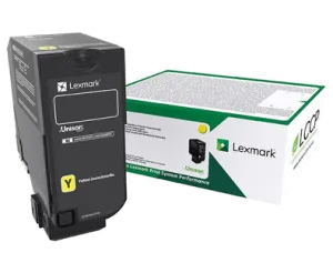OEM Lexmark 74C1HY0 Yellow High Yield Toner Cartridge for CS725 [12,000 Pages]