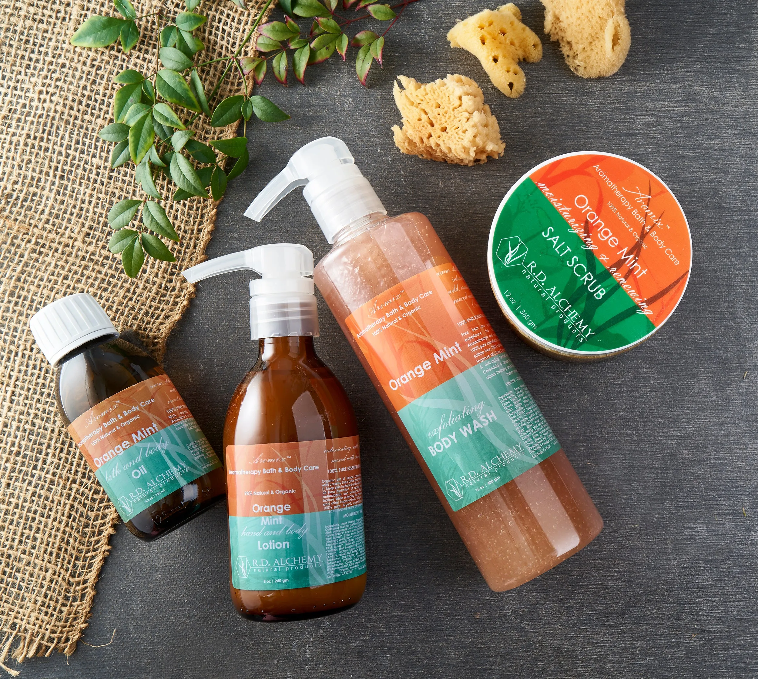 Orange Mint - Sea Salt Body Scrub