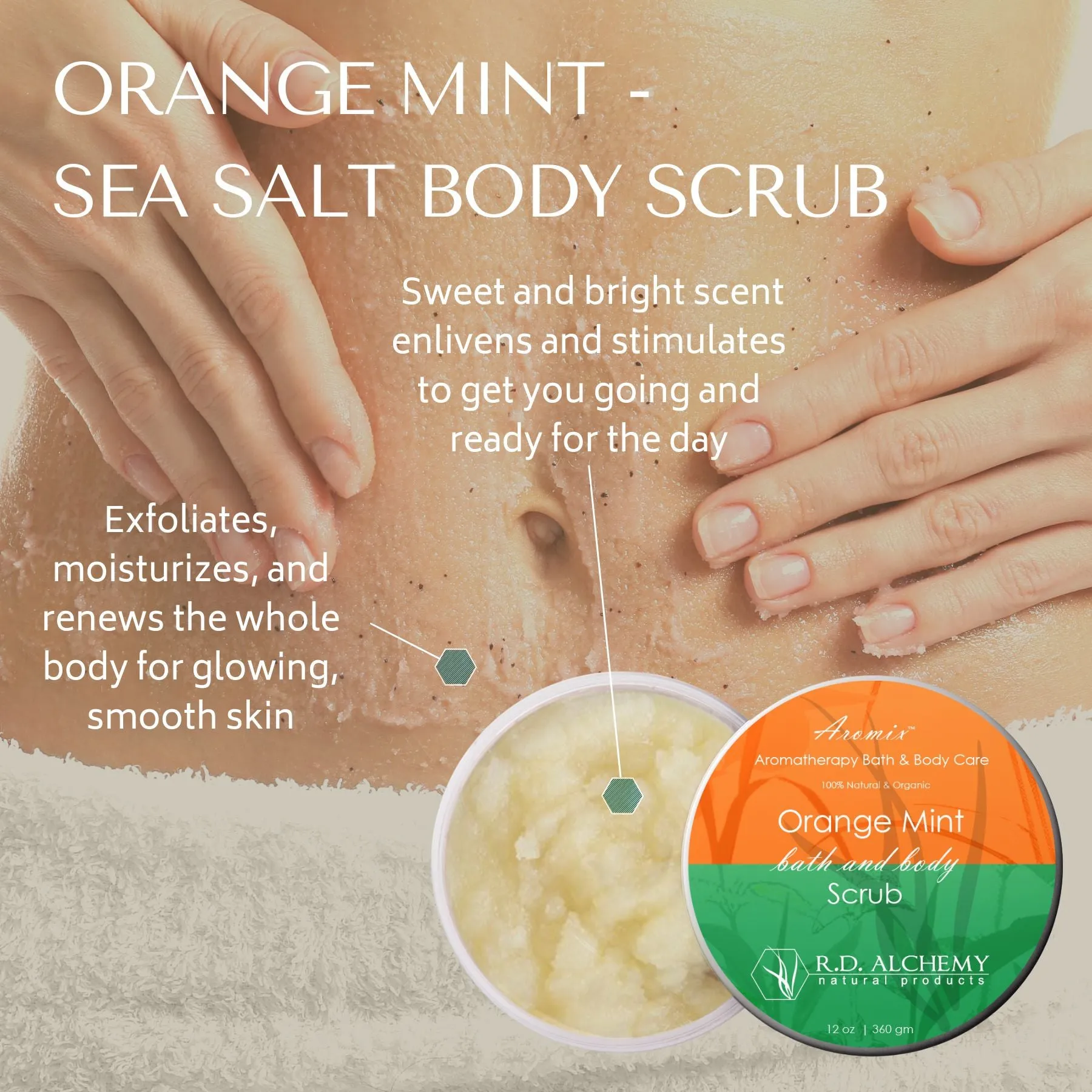 Orange Mint - Sea Salt Body Scrub