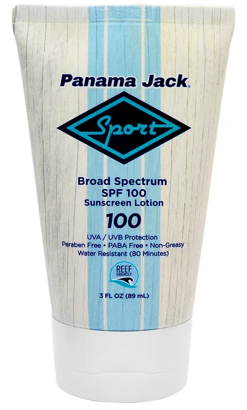 Panama Jack 8299 Sport Sunscreen Lotion, 3 fl-oz Bottle :EA: QUANTITY: 24