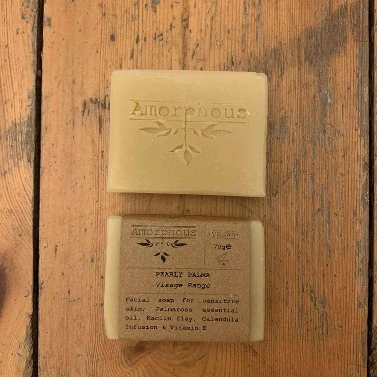 Pearly Palma for Sensitive Skin 70g - Vegan Cold Process Facial Cleansing Bar