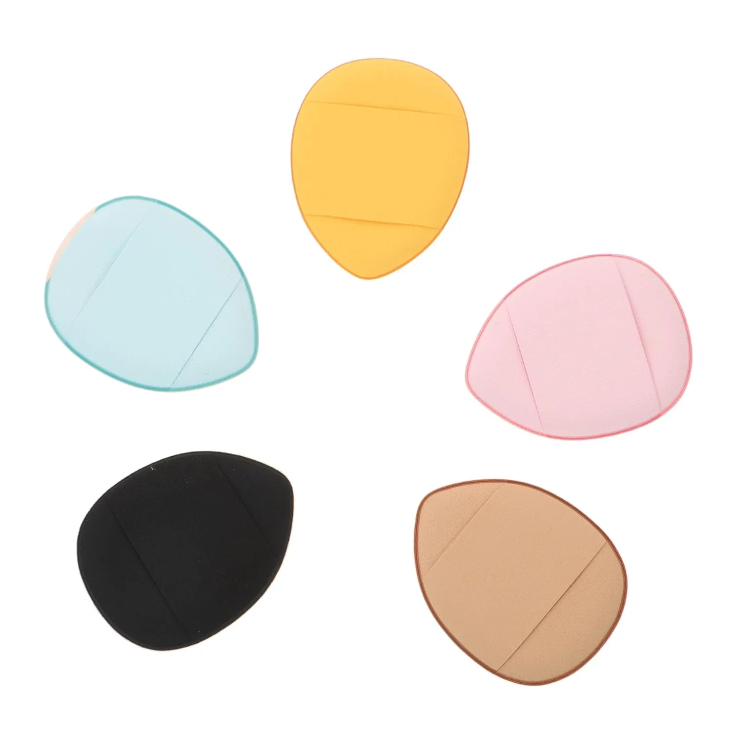 POPETPOP 1set Mini Makeup Powder Puff Finger Cosmetic Sponge for Loose Powder Washable and Portable Blending Tool Strap Zone and Precise Application