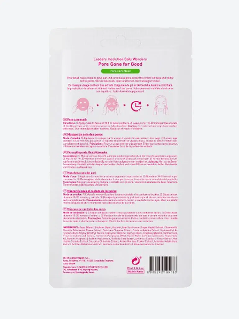 Pore gone for good pore care mask