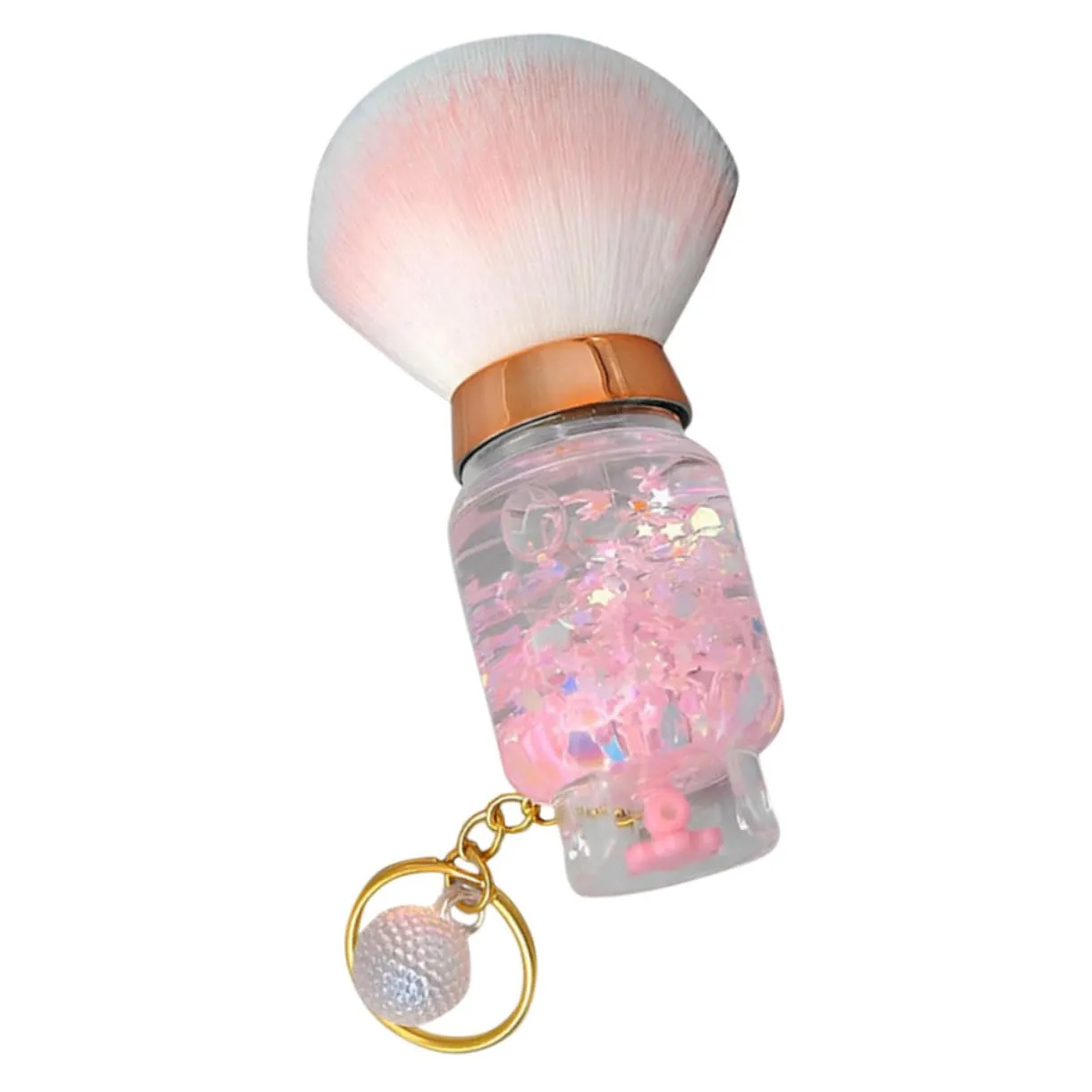 Portable Powder Brush for Women Lightweight Makeup Tool with Soft Bristles for Blush Highlighter Nose Shadow Application for Travel and Everyday Use