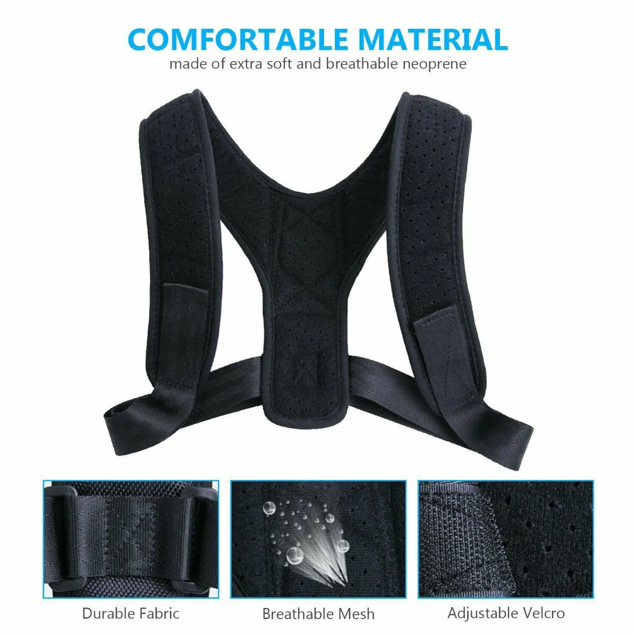 Posture Corrector For Men And Women Adjustable Upper Back Brace Clavicle Support