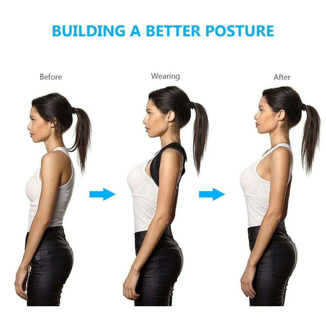 Posture Corrector For Men And Women Adjustable Upper Back Brace Clavicle Support