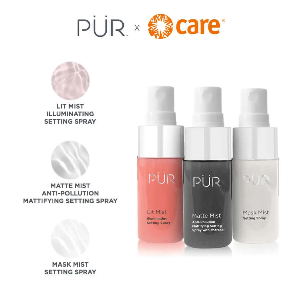 PÜR x CARE 3-Piece Facial Mist Kit