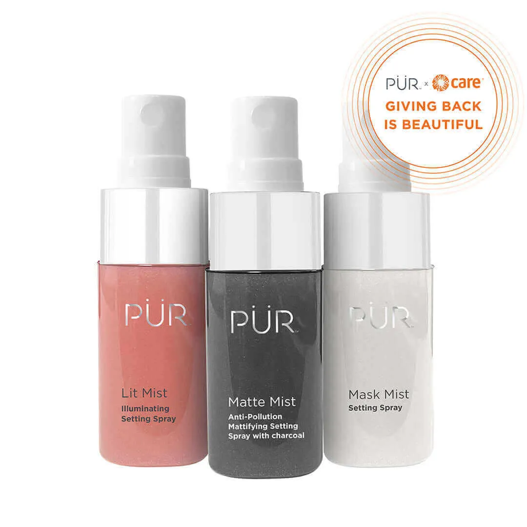 PÜR x CARE 3-Piece Facial Mist Kit