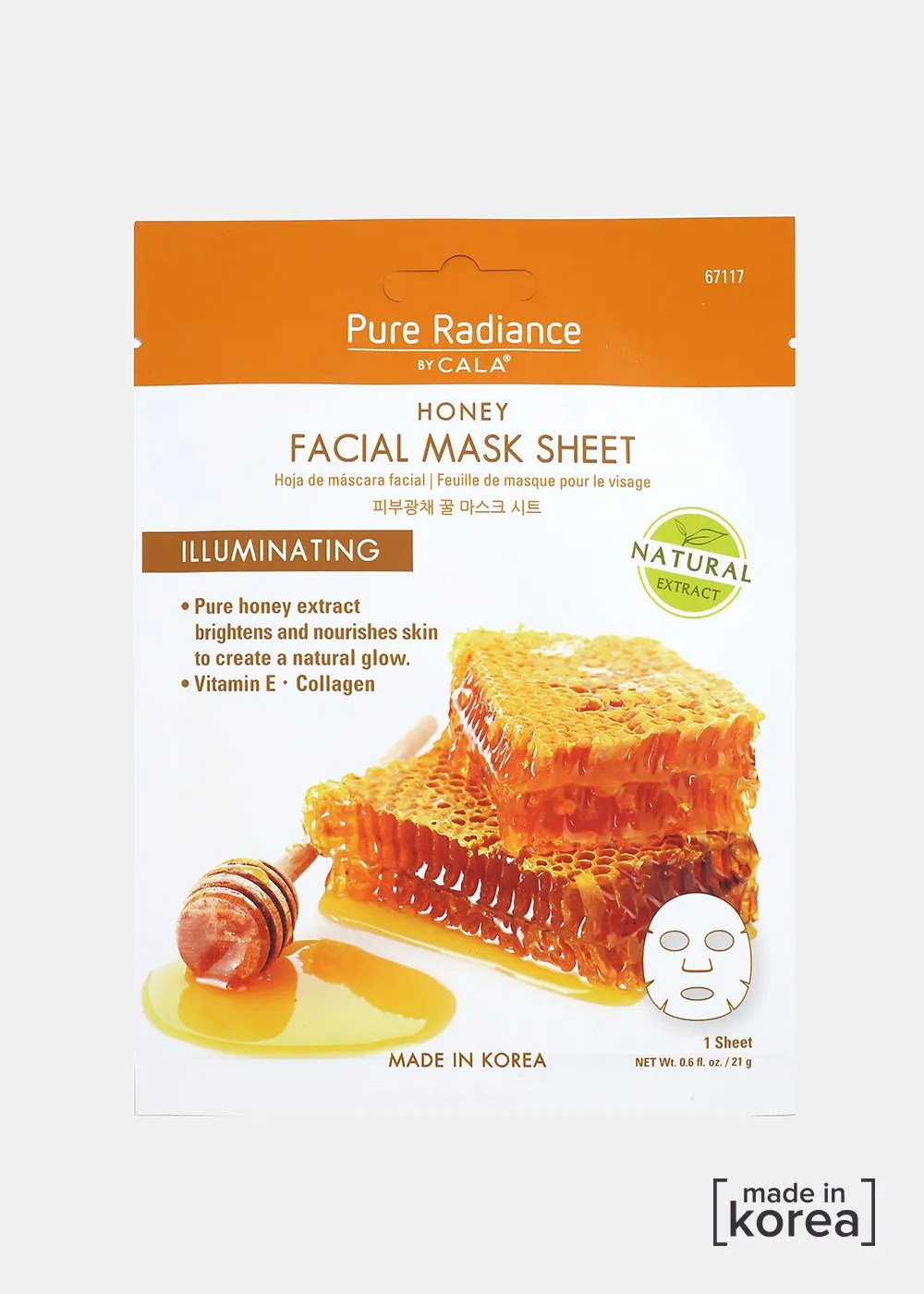 Pure Radiance Sheet Mask- Honey Facial