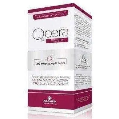 Qcera Rosa eye cream with peptides skin capillaries and rosacea 15ml