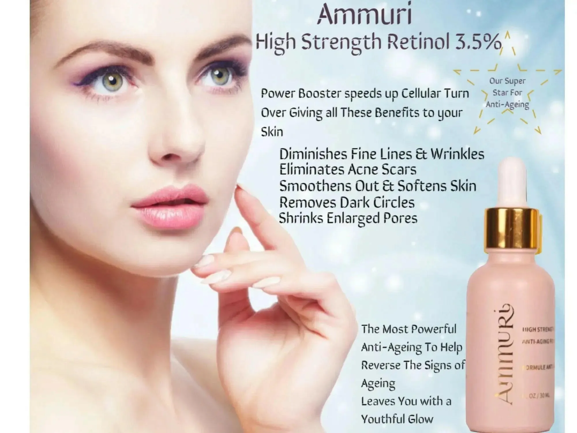 Retinol Serum 3.5% Retinol Anti Aging Face Serum