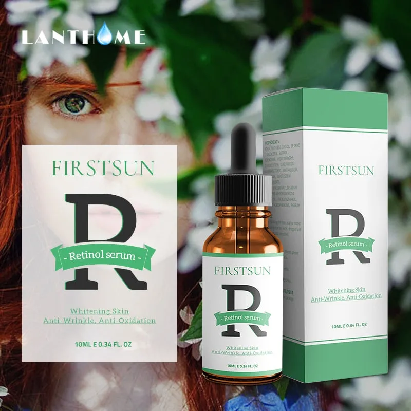 Retinol Vitamin A 2.5% and Hyaluronic Acid Serum Anti-aging Antioxidant Anti-Wrinkle Whitening Serum Skin Care Fade Fine Lines