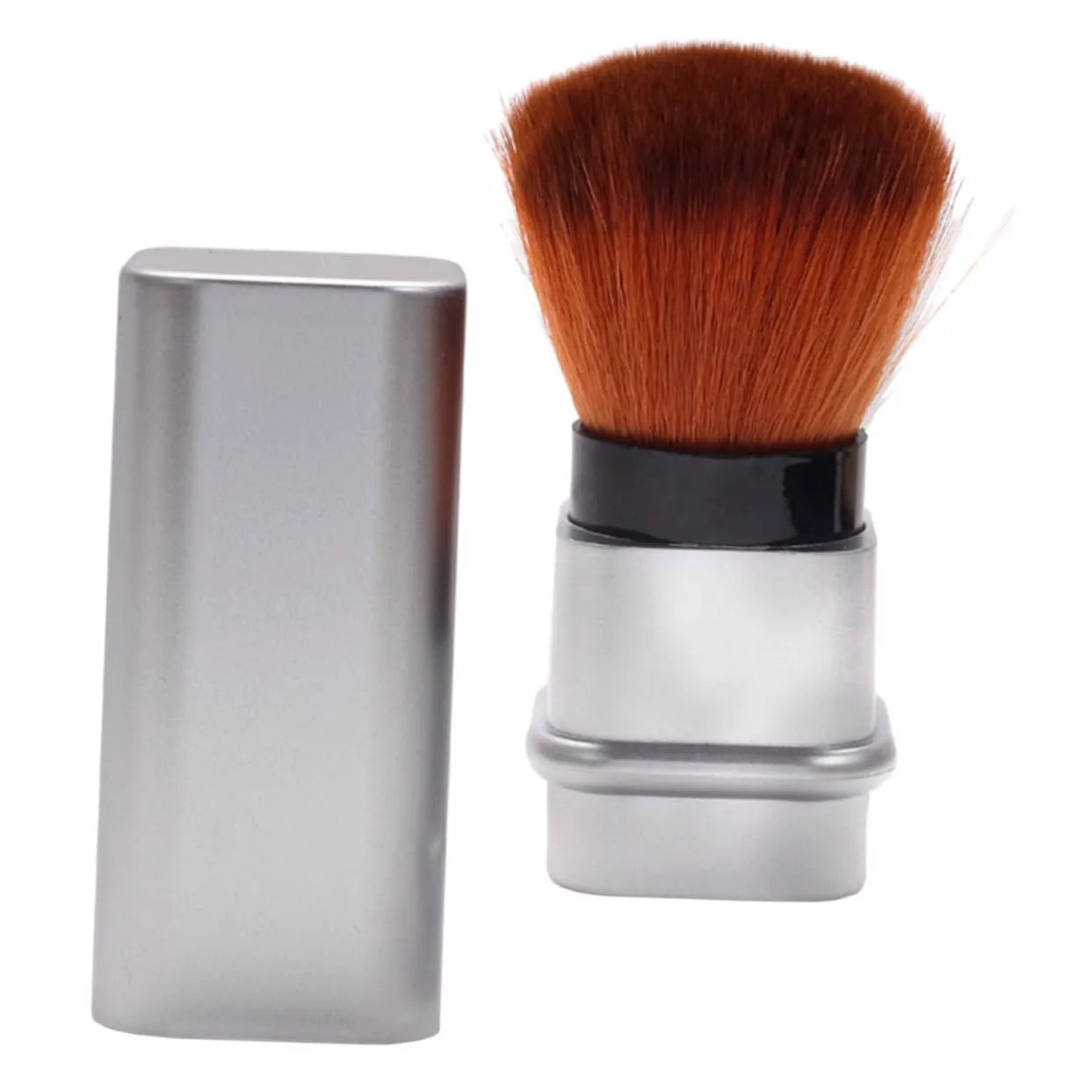 Retractable Makeup Brush Blush Powder Brush with Durable Tube for Loose Powder Blush Compact Design for Travel Comfortable for Skin for Everyday Use