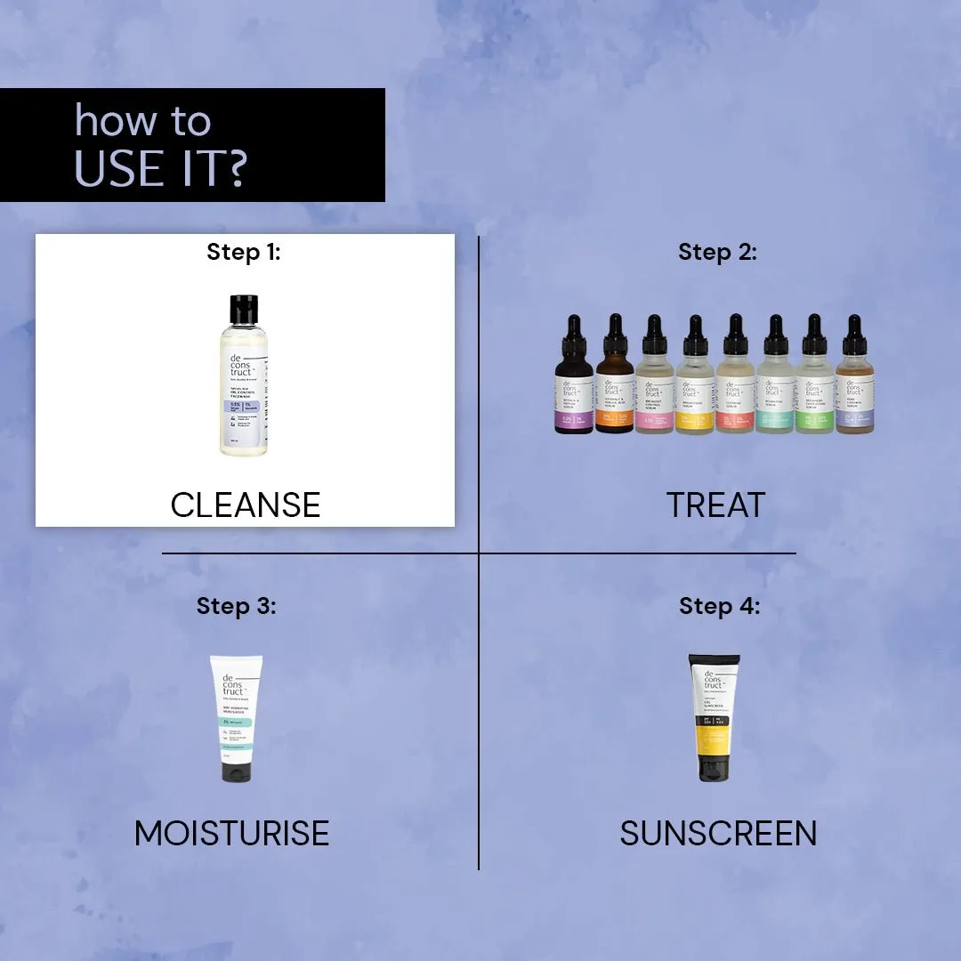 Salicylic Acid Oil Control Face Wash For Oily Skin - 0.5% Salicylic acid and 1% Niacinamide