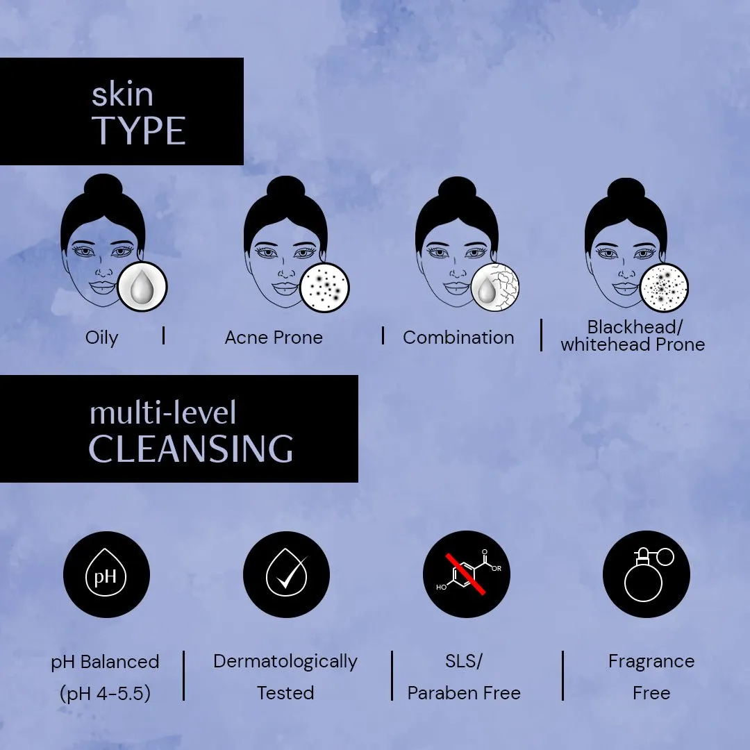 Salicylic Acid Oil Control Face Wash For Oily Skin - 0.5% Salicylic acid and 1% Niacinamide