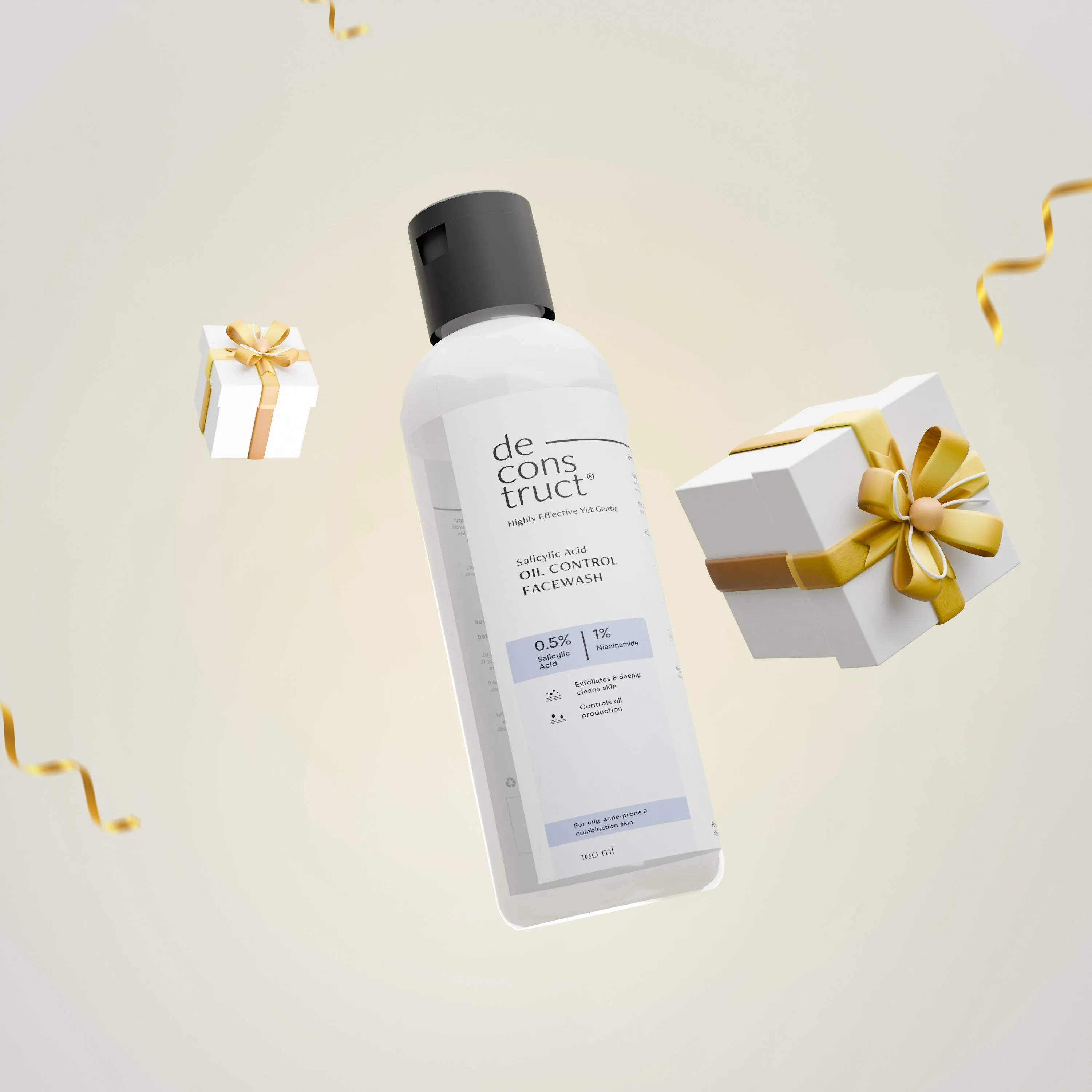 Salicylic Acid Oil Control Face Wash For Oily Skin - 0.5% Salicylic acid and 1% Niacinamide