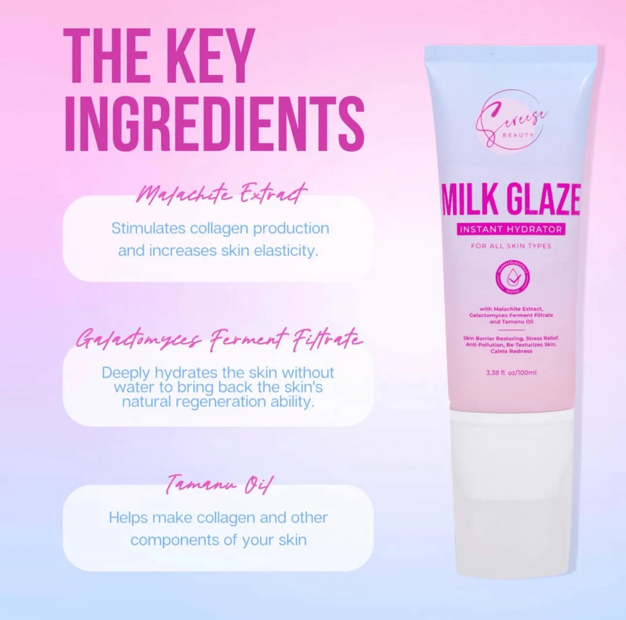 Sereese Beauty Milk Glaze Instant Hydrator - 100ml