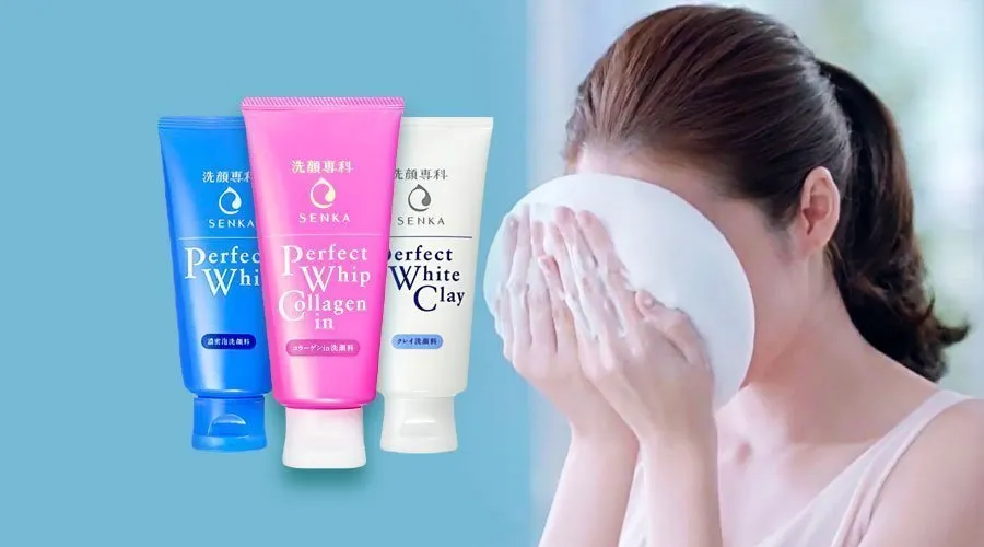 SHISEIDO - Senka Perfect Whip White Clay Facial Foam 120g