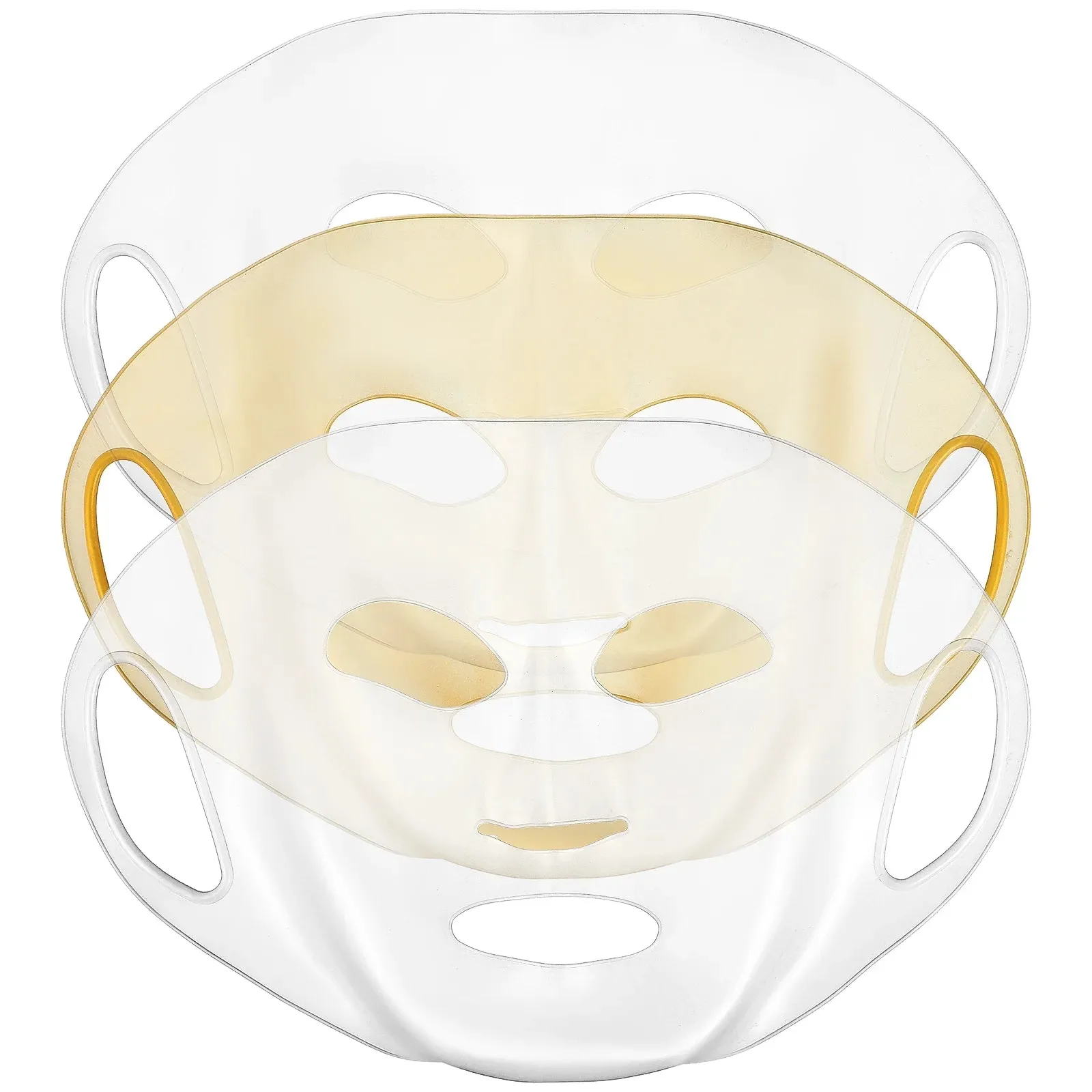 Silicone Face Mask Covers (3-Pack) - Reusable Moisturizing Beauty Mask Covers