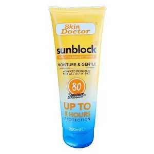 Skin Doctor Sunblock with Collagen & Vitamin E SPF80 - 200ml